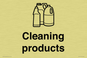 Dementia Cleaning products sign